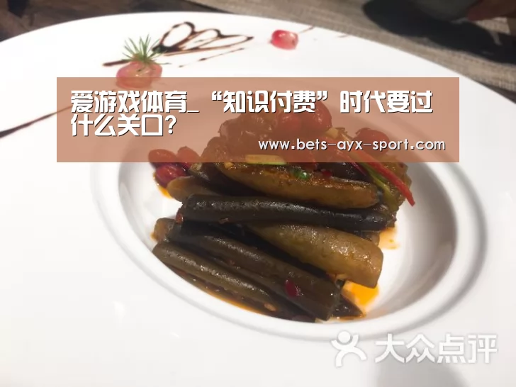 爱游戏体育_“知识付费”时代要过什么关口